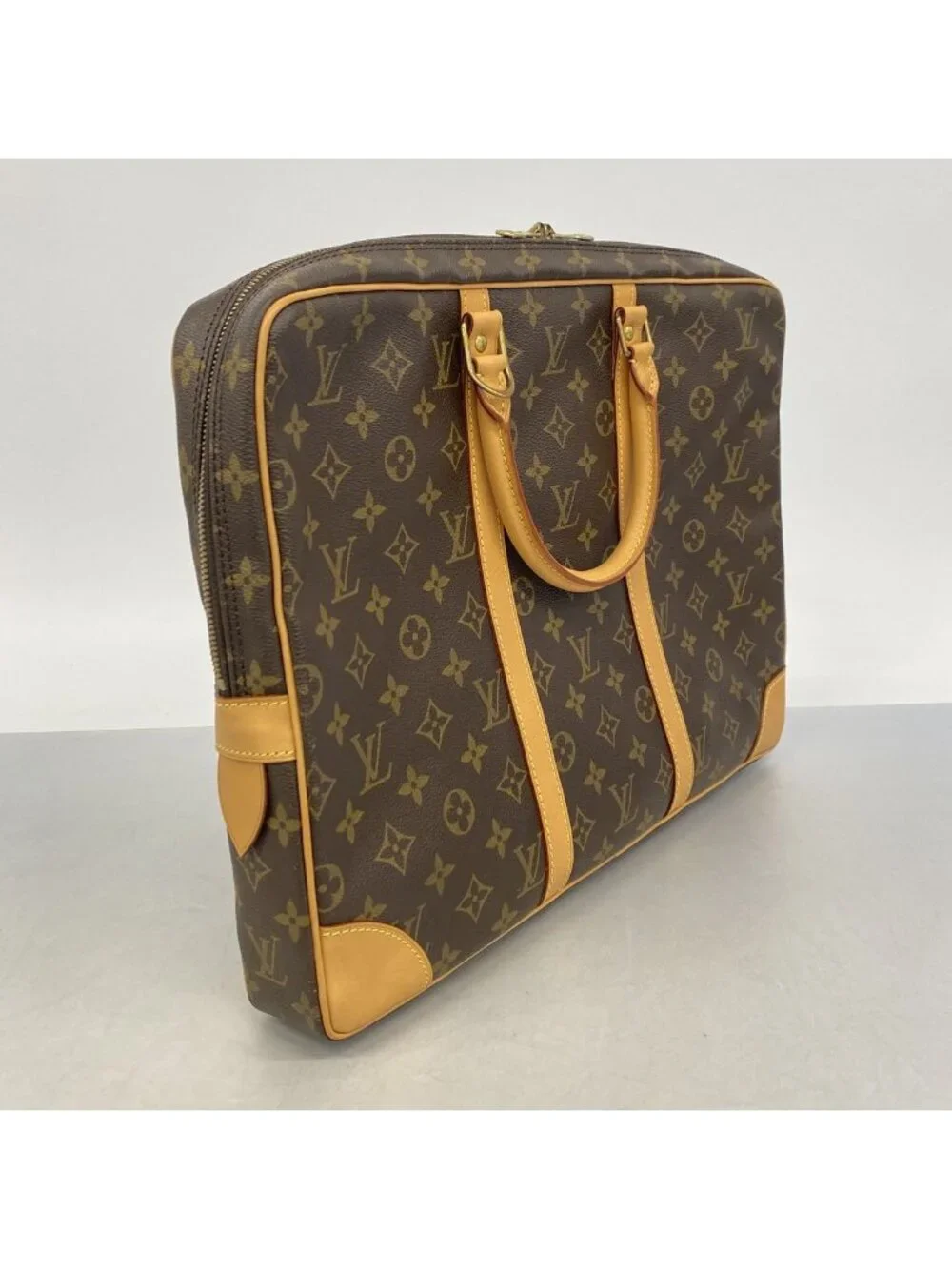 Louis Vuitton Business Bag Monogram Porte Documents Voyage Brown